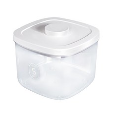 寵物飼料儲存桶，密封防潮，附量匙，透明可視，大容量飼料桶, 白色, 1個