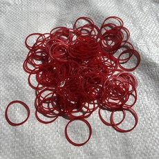 HY 天然橡膠橡皮筋 橡皮圈 No. 16 10kg (1kg/包) 便當綑綁 外帶餐盒綑綁 蔬果水果綑綁 小型商品包裝, 1箱, 紅色