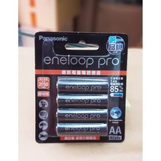 Panasonic 國際 eneloop pro 王冠低自放3號充電電池2550mAh 4號充電電池950mAh 公司貨, 1個, 3號 2550mAh (四顆裝), 4
