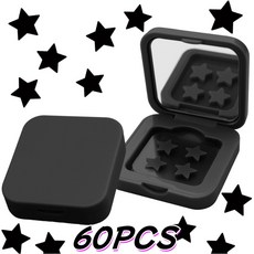 별모양 여드름 패치 LA판타지 힙한 트러블패치 60개입 거울케이스 내장 판타지컴퍼니 검은색 별여드름패치 검정, 1개