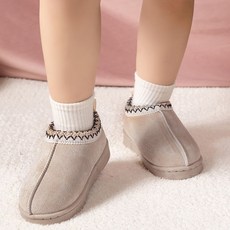 바이시유 키즈부츠 겨울 아동 털 안감 주니어 슬리퍼 신발 여아 남아 부츠 방한화 누누