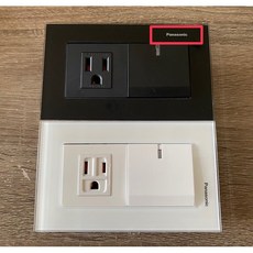 Panasonic 國際牌 GLATIMA系列 玻璃款 一開關一插座, 1個, 橫式面板,白色玻璃