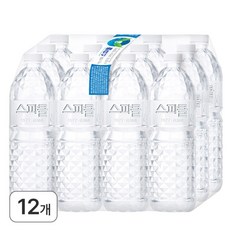 스파클 무라벨 천연암반수 안전한생수 깨끗한물 미네랄워터, 1L, 12개