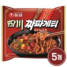 농심 사천 짜파게티 137g, 5개