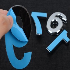 입체 볼록 은색 숫자 1P 중, 5, 1개