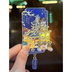 南昌 文創 滕王閣 宮燈 冰箱貼 金屬貼, 如圖所示