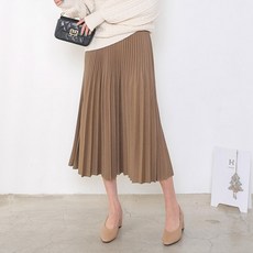 헤이올리 울루킹스판 더블 플리츠 스커트