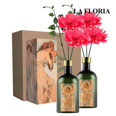 라플로리아 꽃 디퓨저, 2개, 500ml, S5.장미뿜뿜향/B8.거베라-L12/핑크