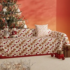 크리스마스 소파커버 사계절용 소파패드, 1개, 복이 만다