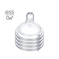 Simba 小獅王辛巴 超柔防脹氣寬口圓孔奶嘴, 1個, 圓孔奶嘴4入SS, 圓孔奶嘴SS