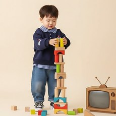 몽실이 체크셔츠 레이어드 상하복 가을 봄 아동 남아용 상하세트 자수 맨투맨 데님팬츠 외출복