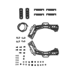 Bifrost Gear M-LOK Team Wendy EXF 범프 헬멧과 호환되는 사이드 액세서리 레일탠 179281, Black