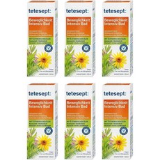 Tetesept 테테셉트 모빌리티 인텐시브 배스 오일+5 에센셜 오일, 6개, 125ml
