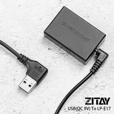 三重 大人氣 希鐵 ZITAY USB 轉 LP-E17 假電池 LPE17, 1個