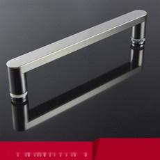 중문 손잡이 히든 손잡이 강화유리문 스텐 푸쉬풀 문고리, 1. 글로시, 단면 300mm