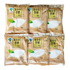 산과들 옥수수전분99% (옵션), 1kg, 6개