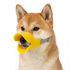 위시월드 강아지 오리 입마개 중소형견, 2개, 옐로우