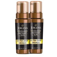 저겐스 Jergens 내추럴 글로우 인스턴트 썬 바디 무스 태닝 피부 177ml 207794, Ultra Deep Bronze