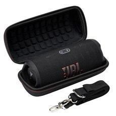 Ginsco JBL Charge 5/Charge 4 방수 휴대용 블루투스 스피커용 하드 휴대용 케이스 조절 가능한 어깨끈과 미끄럼 방지 손잡이가 있는 여행용 케이스 하드 쉘, Ginsco JBL Charge 5/Charge 4 방