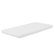 HugsieBABY德國氧化鋅抗菌嬰兒床單60x90，抗菌親膚透氣嬰兒床墊, 雪白, 1個