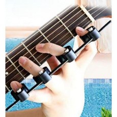 핑거 기타그리퍼 코드연습기 팁스 휴대용 초보 트레이닝 화면 손가락, 1개, 1. 블랙 남성용(조절 가능)