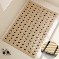 홈위시 미끄럼방지 물빠짐 욕실매트, 1개, 베이지