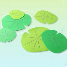 아트랄라 EVA 연잎세트 개구리 연못 어린이집 봄 미술놀이 인지활동 수업, 단품