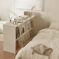 트루베퍼니처 감각 수납 양면책장 800 고객직접설치, 화이트, 2단