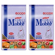 Mobby 莫比 挑嘴貓用 乾飼料, 雞肉+糙米, 3kg, 2袋