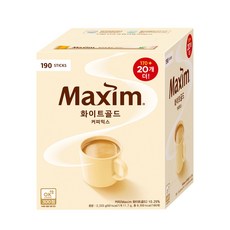 맥심 화이트 골드 커피믹스, 11.7g, 190개입, 1개
