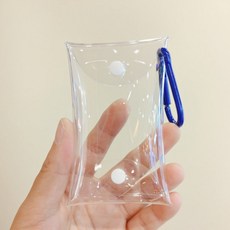 팝마트 작은별 나만의 맛 조합 시리즈 A B 피규어 투명 보호 케이스, 아기를 제외한다 5.5x8.5 cm, 로얄 블루 버클+투명 케이스