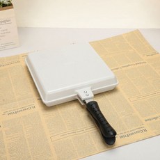 양면 샌드위치 팬 프라이팬 가정용 아침식사 와플 계란프라이 간편 조리 주방용품 데일리 베이지, 1개, 1cm