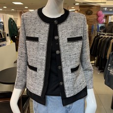 SOGO 트리아나 고급 세련 라운드 트위드 자켓 TJ2GB11 CK