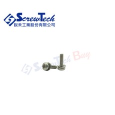 【銳禾】工廠直營 盤頭套華司組合螺絲 米字槽 M2.5x8 機械牙 洗白 100入裝, 1個