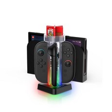 JDDWIN Charging Dock for Switch 2 (2025) Compatible with Switch 2 Joy Con Quad Controller Charger, JDDWIN Charging Dock for Switc