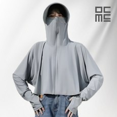 모든무드 자외선차단 풀커버 골프 마스크 짚업 후드