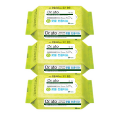 닥터아토 콧물 전용티슈 휴대형, 60g, 20개입, 3개