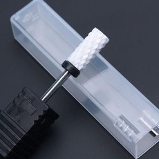 세라믹 밀링 커터 매니큐어 네일 드릴 비트 전기 네일 파일 핑크 블루 그라인딩 비트 밀링 커터 버 액세서리, FAC42, 1개