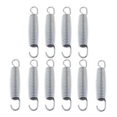 STK 트램펄린 스프링 팩 10pcs 키즈 3.5 "-6.5" 트램폴린 교체 스프링 헤비 듀티 금속 녹 저항하는 오래 지속되는, 스테인레스 스틸, 실버