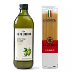 페페브루노 엑스트라버진 올리브오일 1L + 아르만도 스파게티 500g x 2, 1세트