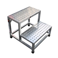 스텐 발판 작업 안전 작업대 현장 세차 산업용 광폭, B.2단 사다리 60CM