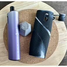 레더크레프트 아보카도베이비프로 전용 실리콘 케이스 위생캡덮개 포함, 블랙화이트, 1개