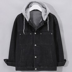 후앙스 오버핏 캐주얼 후드 탈부착 데님 자켓 점퍼 GZCP-5182