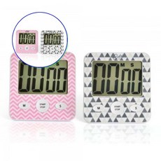 쌍문상회 지금 필요한 북유럽풍디자인타이머 북유럽풍 제빵용품 에바 타이머 주방용품 디자인 핑크 그레이 시간타이머 31872EA