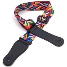 吉他背帶 民謠吉他背帶 烏克麗麗背帶 古典吉他背帶 民族風加寬肩帶 電吉他背帶 電貝斯背帶 印花背帶 樂器配件, 1個, 幾何圖
