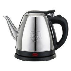 H-T-T不鏽鋼電茶壺，304不鏽鋼，分離式底座，長壺嘴，按壓壺蓋，雙重保護, HTT-1725