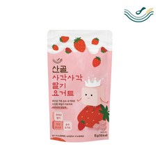 에코맘의산골이유식 산골 사각사각요거트 딸기, 15g, 6개