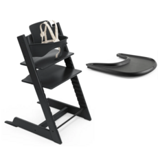 스토케 트립트랩 베이비세트 하네스 포함 트레이, 블랙(블랙 트레이)