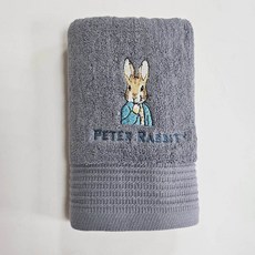 【彼得兔正版授權】飯店厚磅精繡浴巾 毛巾 買浴巾送洗衣袋 弱捻紗 純棉吸水, 1個, 藍色毛巾