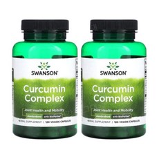 스완슨 커큐민 터메릭 강황 120캡슐 2개 튜메릭 피페린 Curcumin, 120정